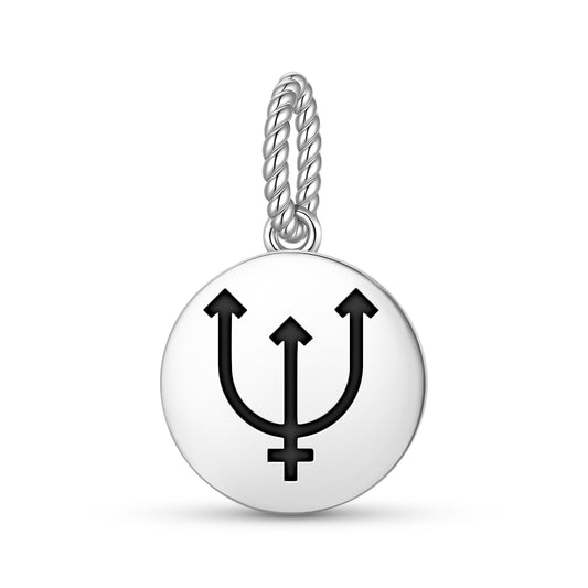 Neptune Astrology Symbols Pendant Dangle Charm