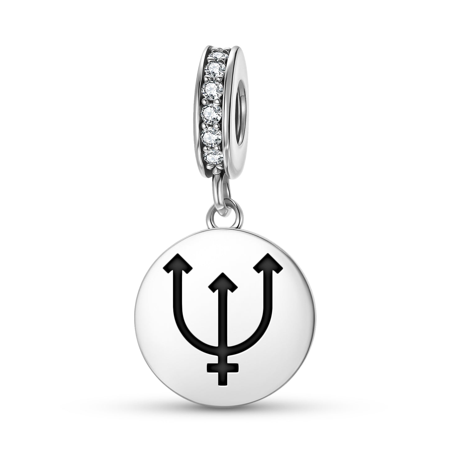 Neptune Astrology Symbols Pendant Dangle Charm