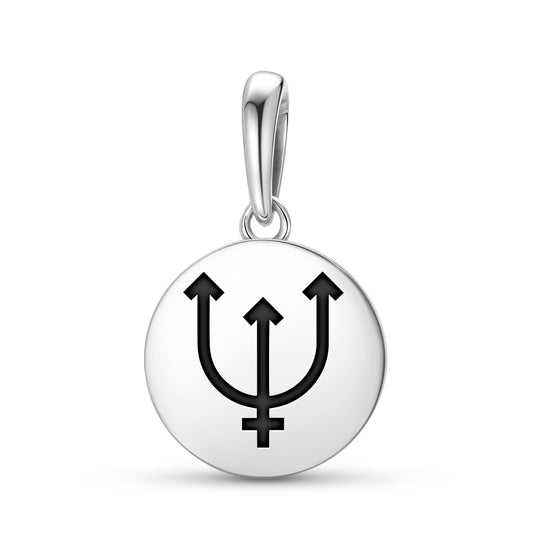 Neptune Astrology Symbols Pendant Dangle Charm