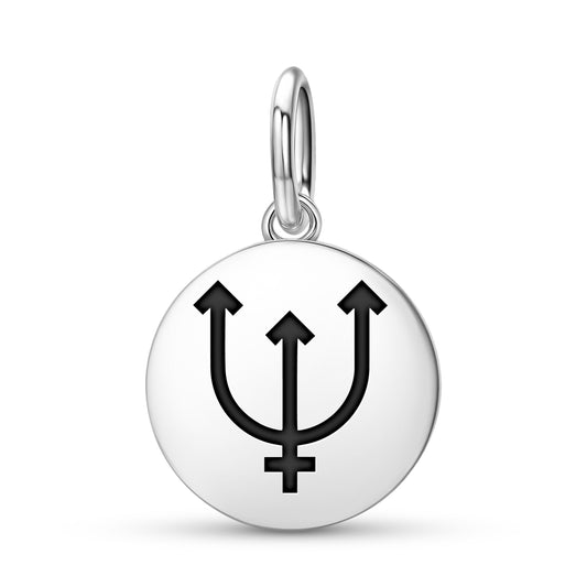 Neptune Astrology Symbols Pendant Dangle Charm