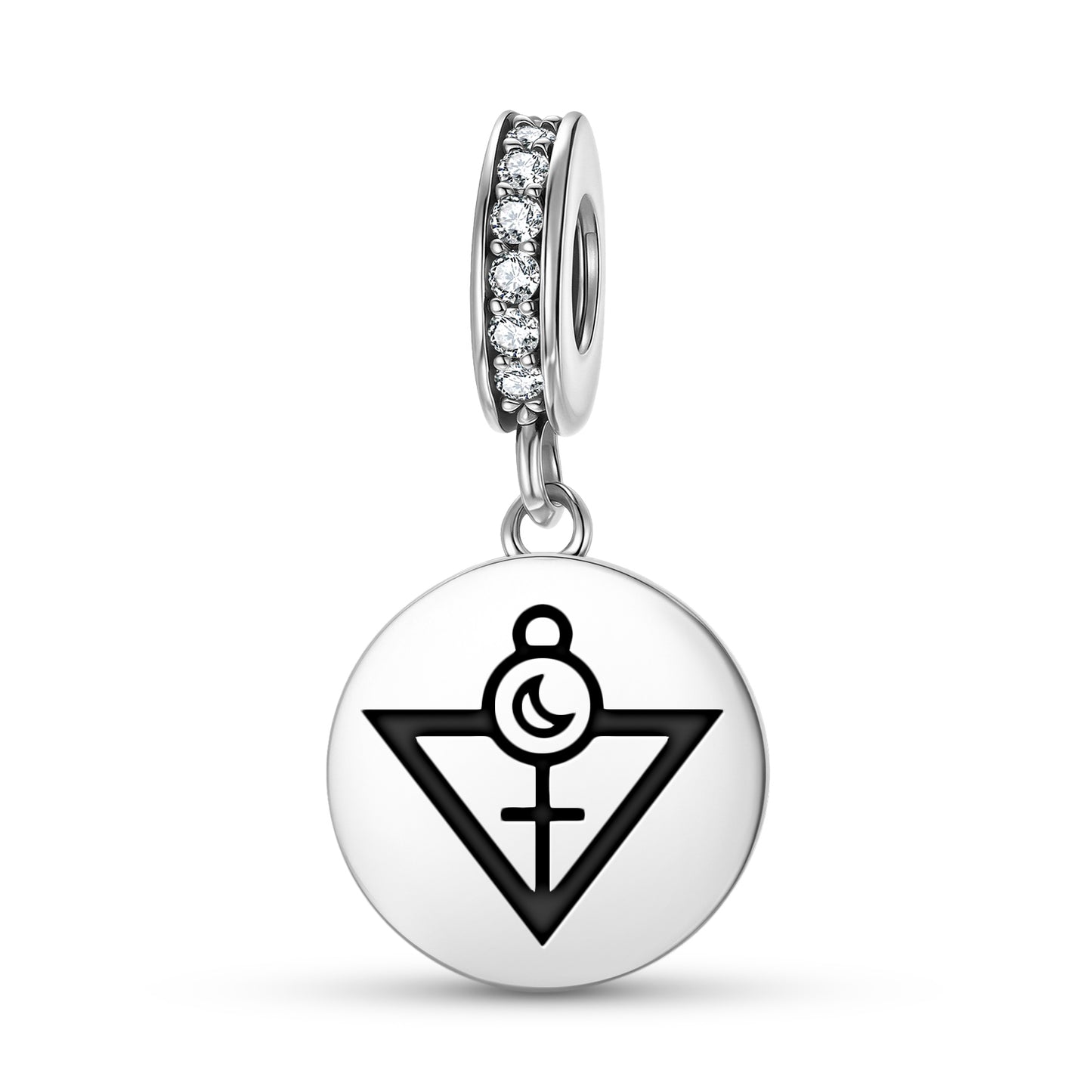 The High Priestess Tarot Symbols Pendant Dangle Charm