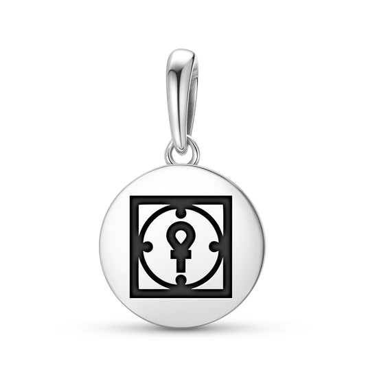 The Emperor Tarot Symbols Pendant Dangle Charm