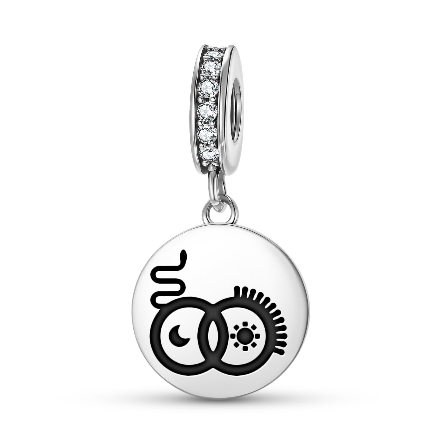 The Lovers Tarot Symbols Pendant Dangle Charm