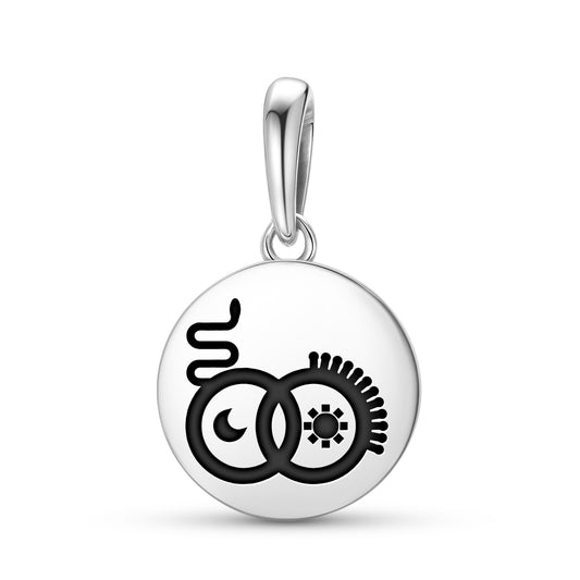 The Lovers Tarot Symbols Pendant Dangle Charm