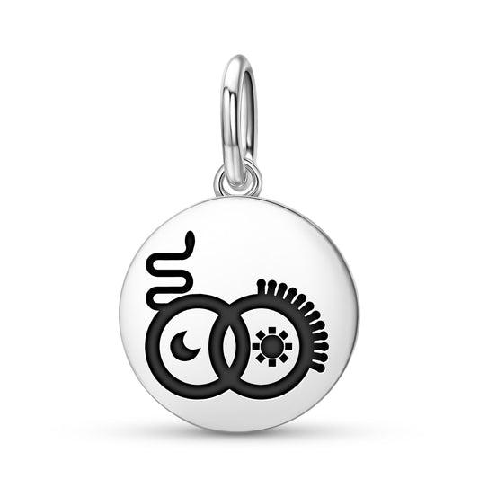 The Lovers Tarot Symbols Pendant Dangle Charm