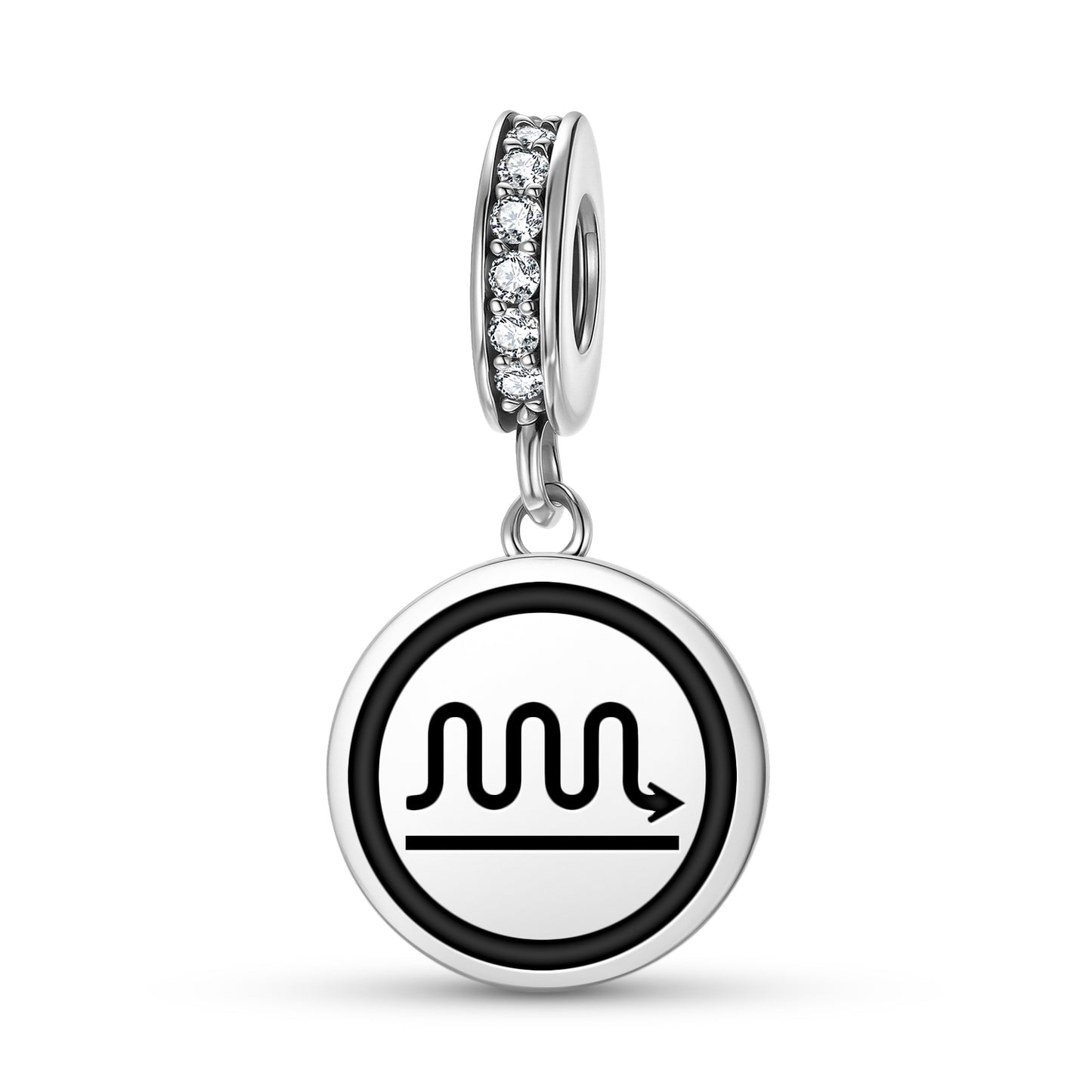 The Chariot Tarot Symbols Pendant Dangle Charm