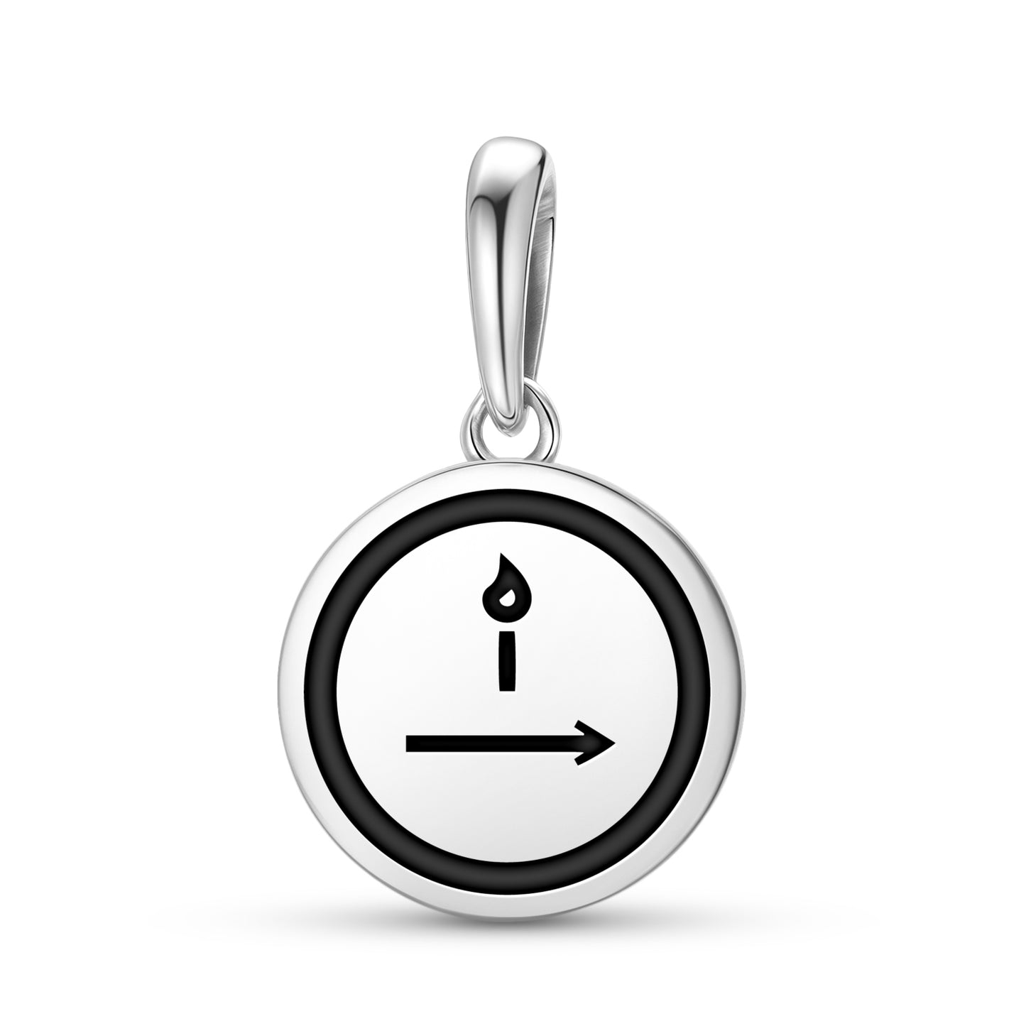 The Hermit Tarot Symbols Pendant Dangle Charm