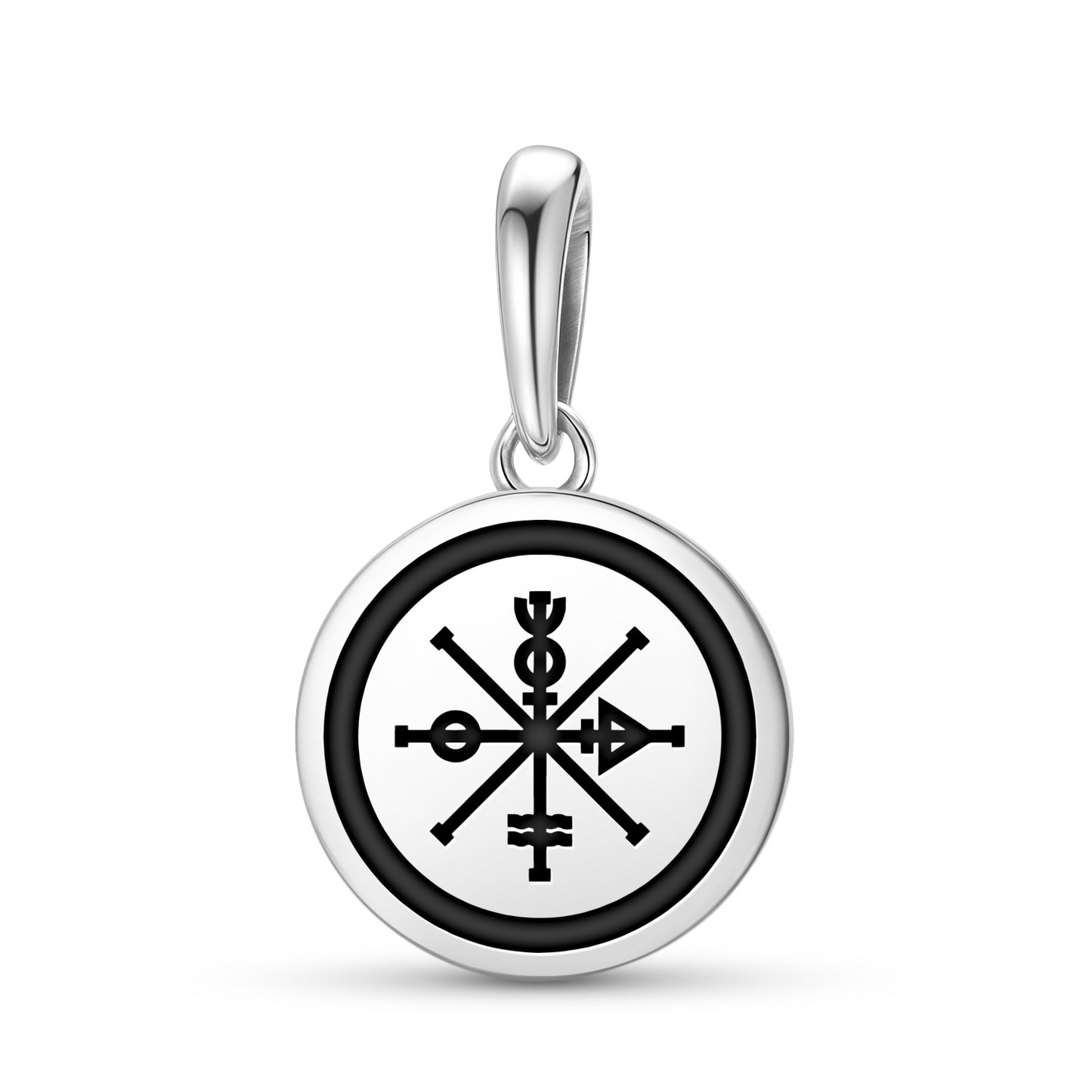 The Wheel of Fortune Tarot Symbols Pendant Dangle Charm