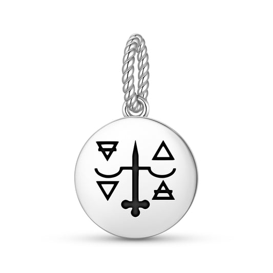 The Justice Tarot Symbols Pendant Dangle Charm
