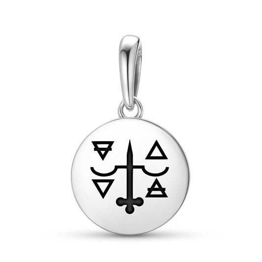 The Justice Tarot Symbols Pendant Dangle Charm