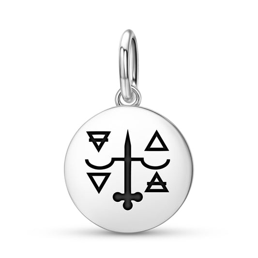 The Justice Tarot Symbols Pendant Dangle Charm