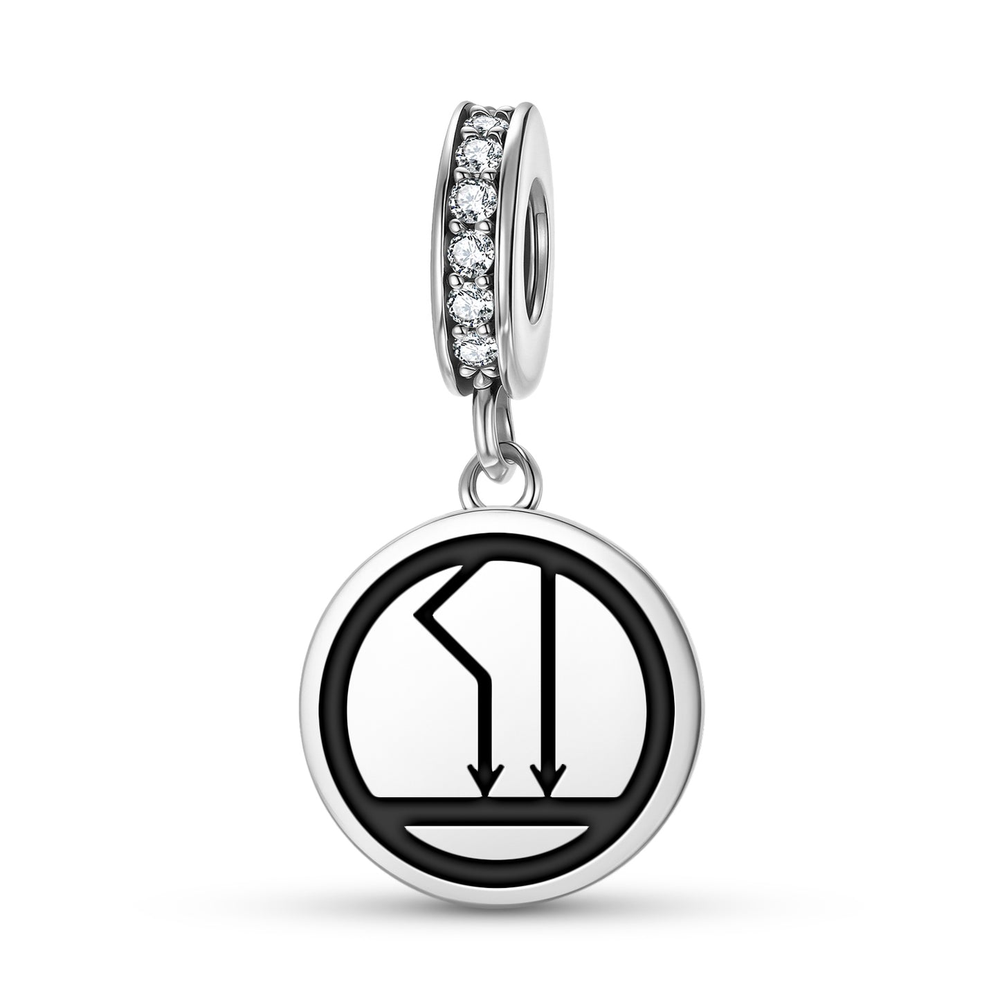 The Tower Tarot Symbols Pendant Dangle Charm