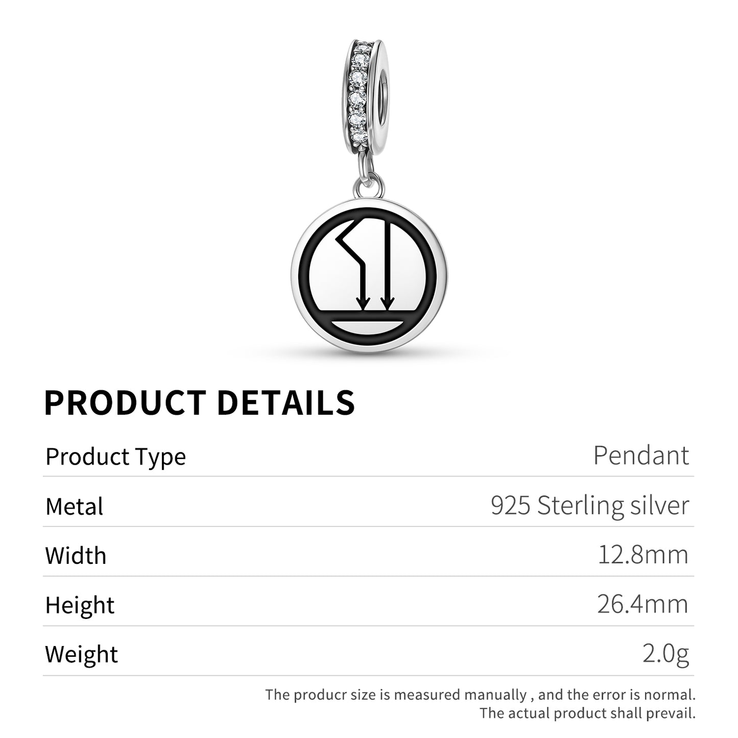 The Tower Tarot Symbols Pendant Dangle Charm