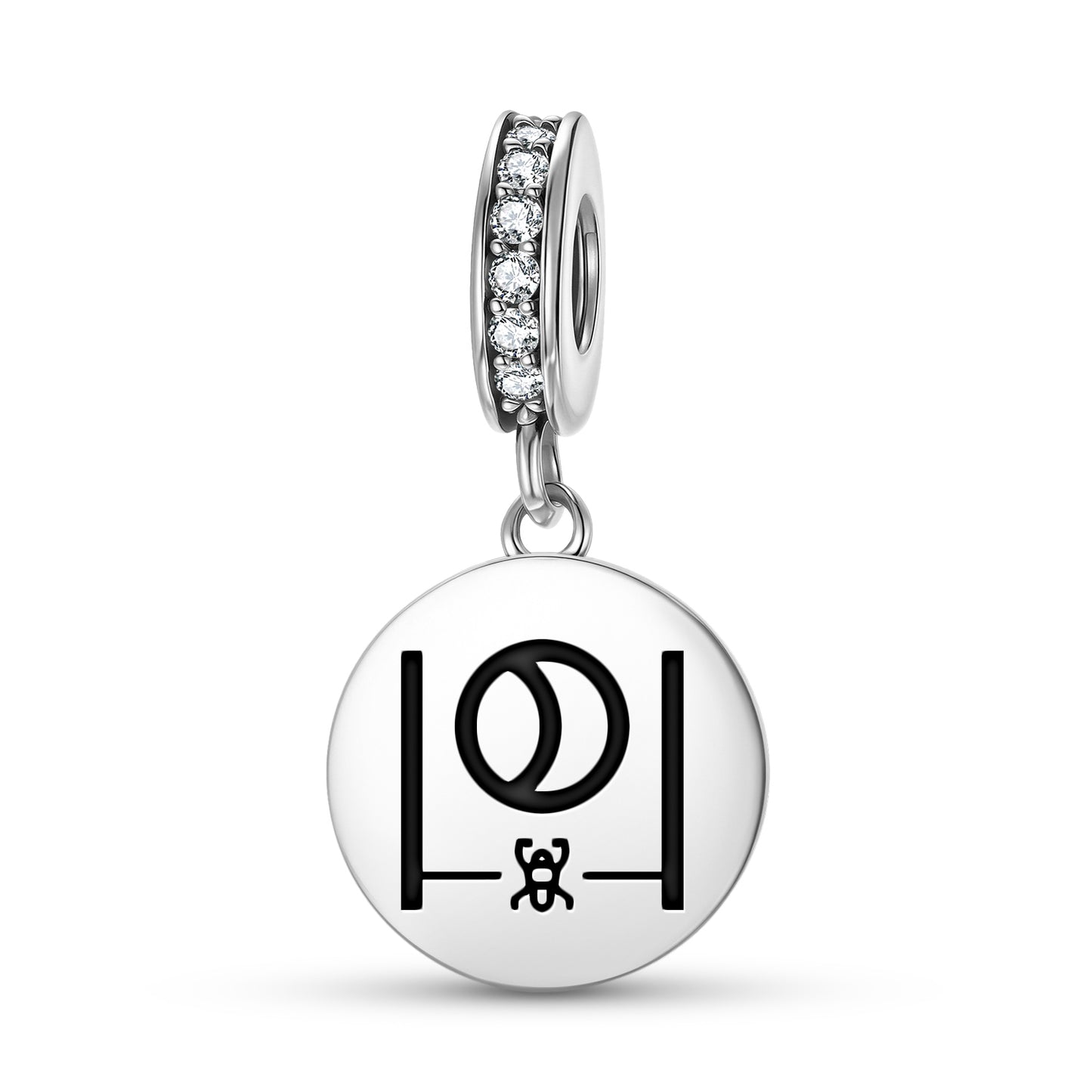 The Moon Tarot Symbols Pendant Dangle Charm