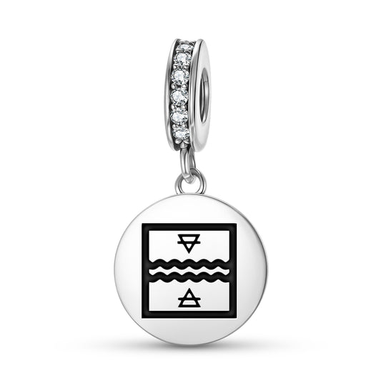 Temperance Tarot Symbols Pendant Dangle Charm
