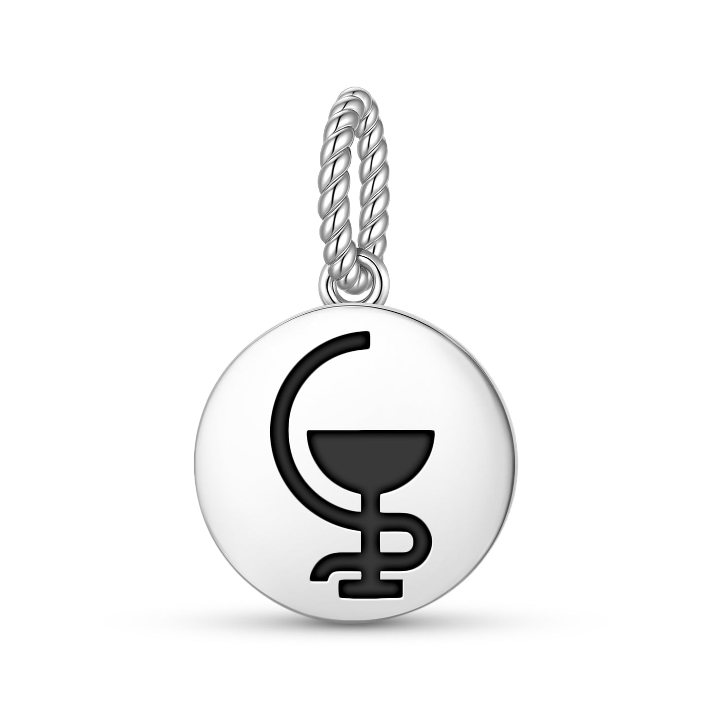 Hygeia Greek Mythology Symbols Pendant Dangle Charm