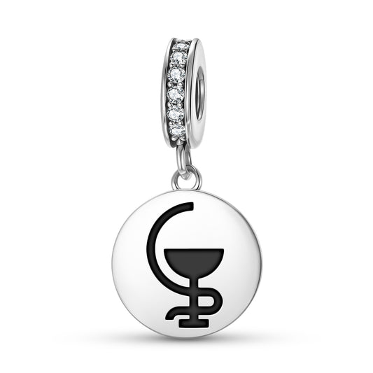 Hygeia Greek Mythology Symbols Pendant Dangle Charm
