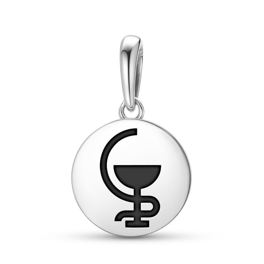 Hygeia Greek Mythology Symbols Pendant Dangle Charm