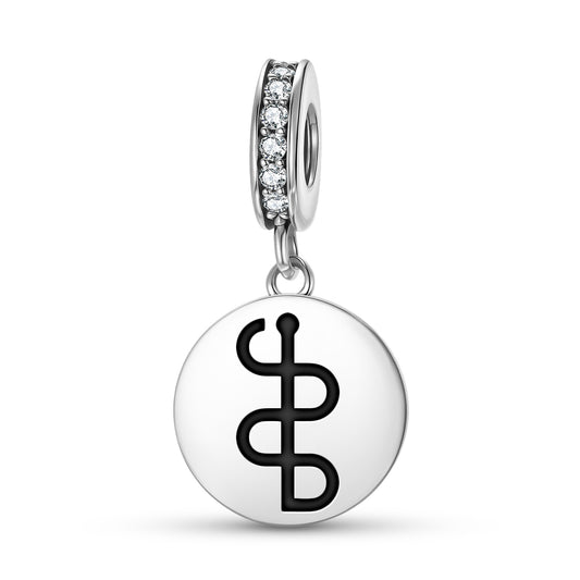 Asclepius – Aesculapius Greek Mythology Symbols Pendant Dangle Charm