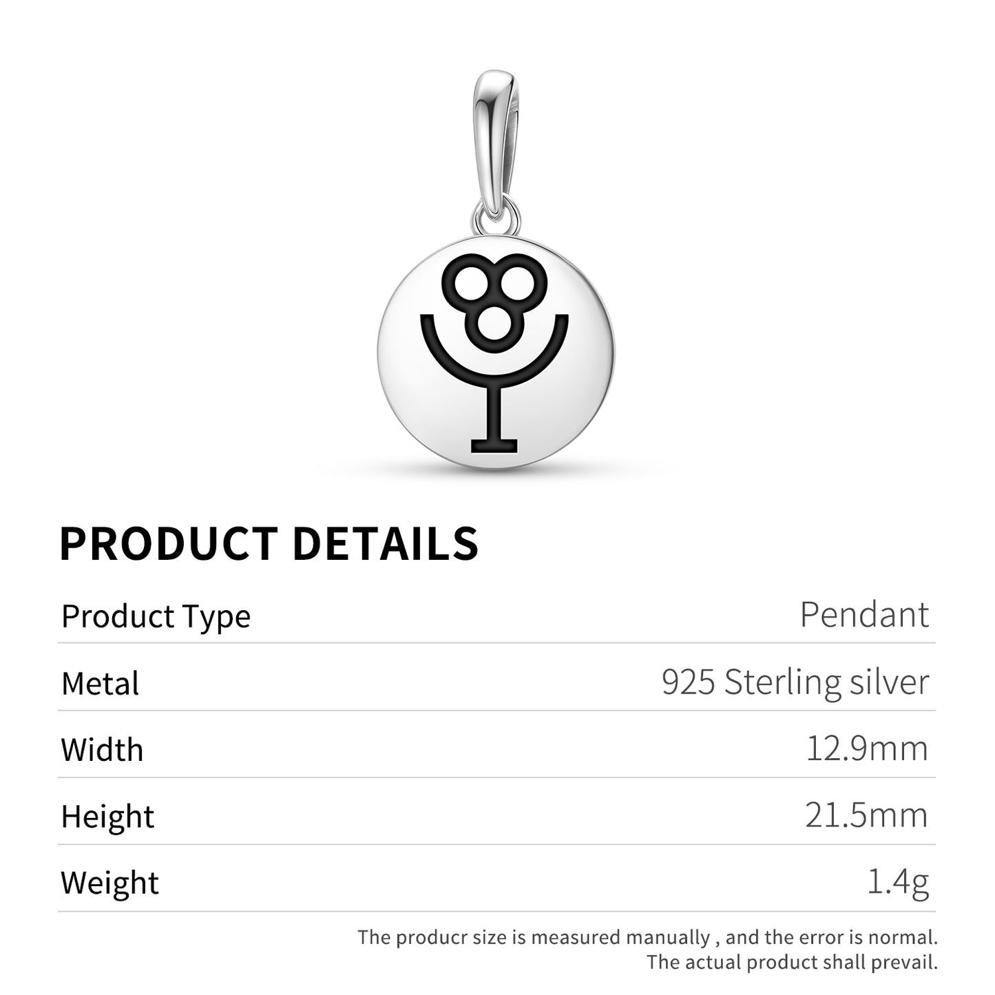 Dionysus – Bacchus Greek Mythology Symbols Pendant Dangle Charm