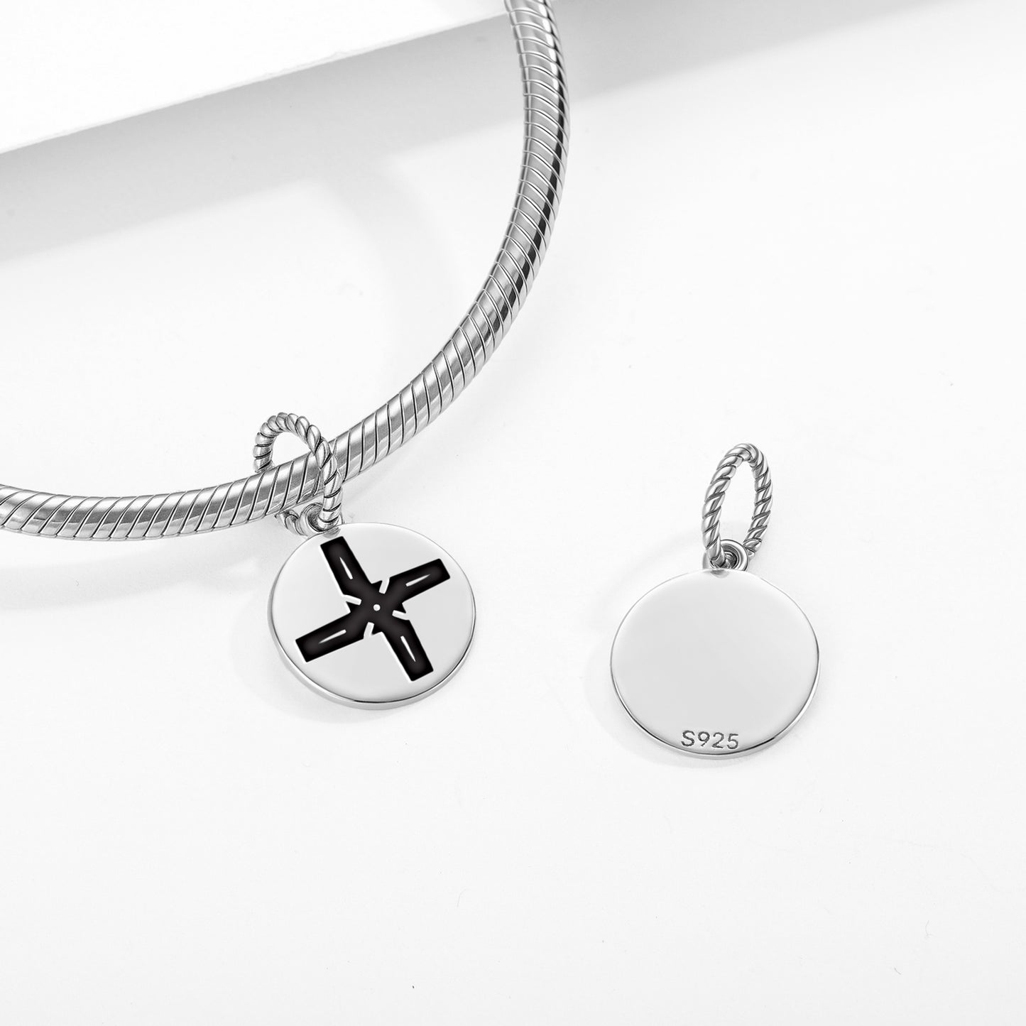 Brigid's Cross Celtic Symbols Pendant Dangle Charm