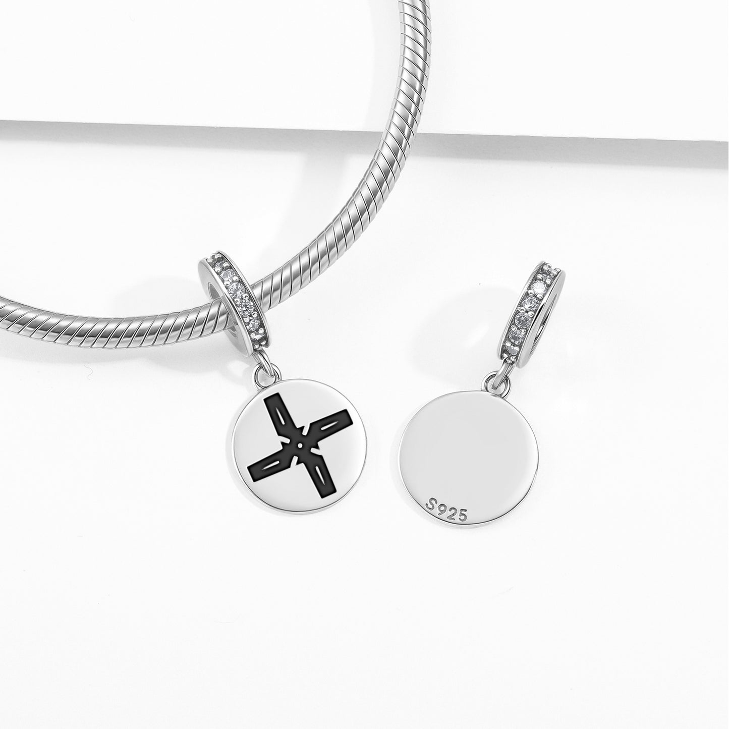 Brigid's Cross Celtic Symbols Pendant Dangle Charm