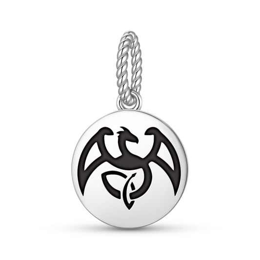 The Dragon Celtic Symbols Pendant Dangle Charm