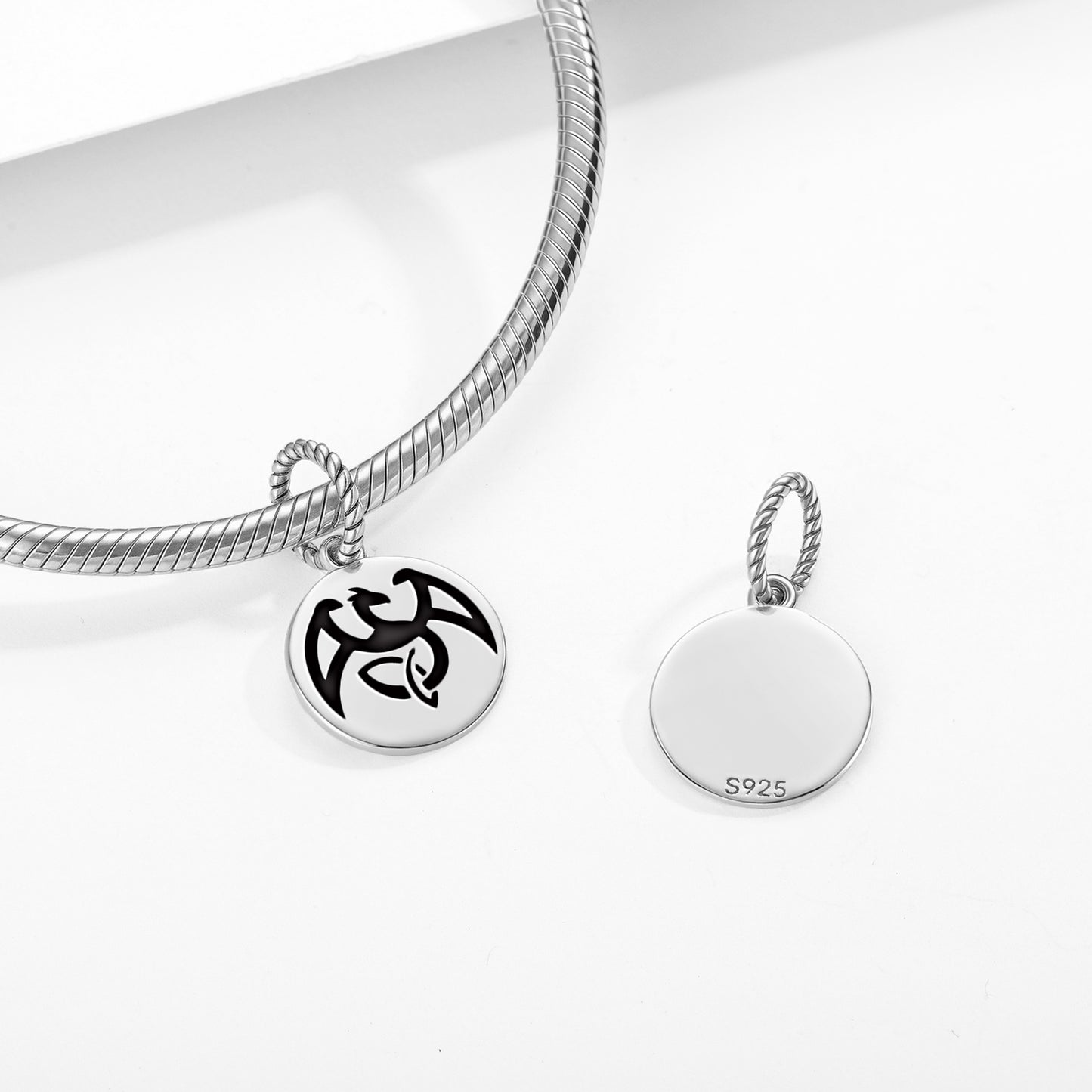 The Dragon Celtic Symbols Pendant Dangle Charm