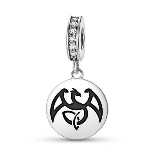 The Dragon Celtic Symbols Pendant Dangle Charm