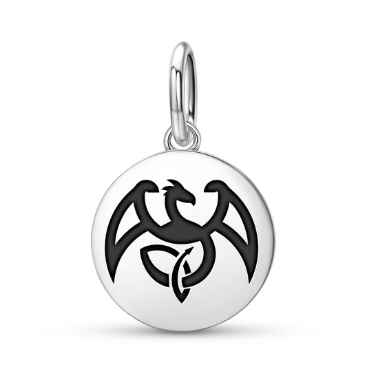 The Dragon Celtic Symbols Pendant Dangle Charm