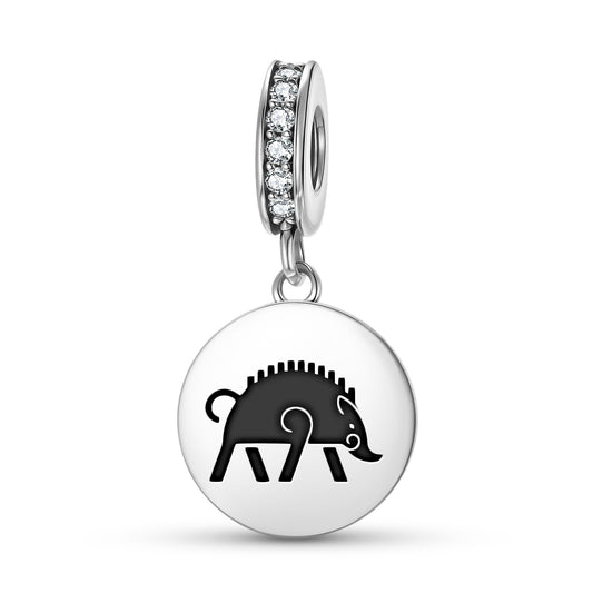 The Boar Celtic Symbols Pendant Dangle Charm