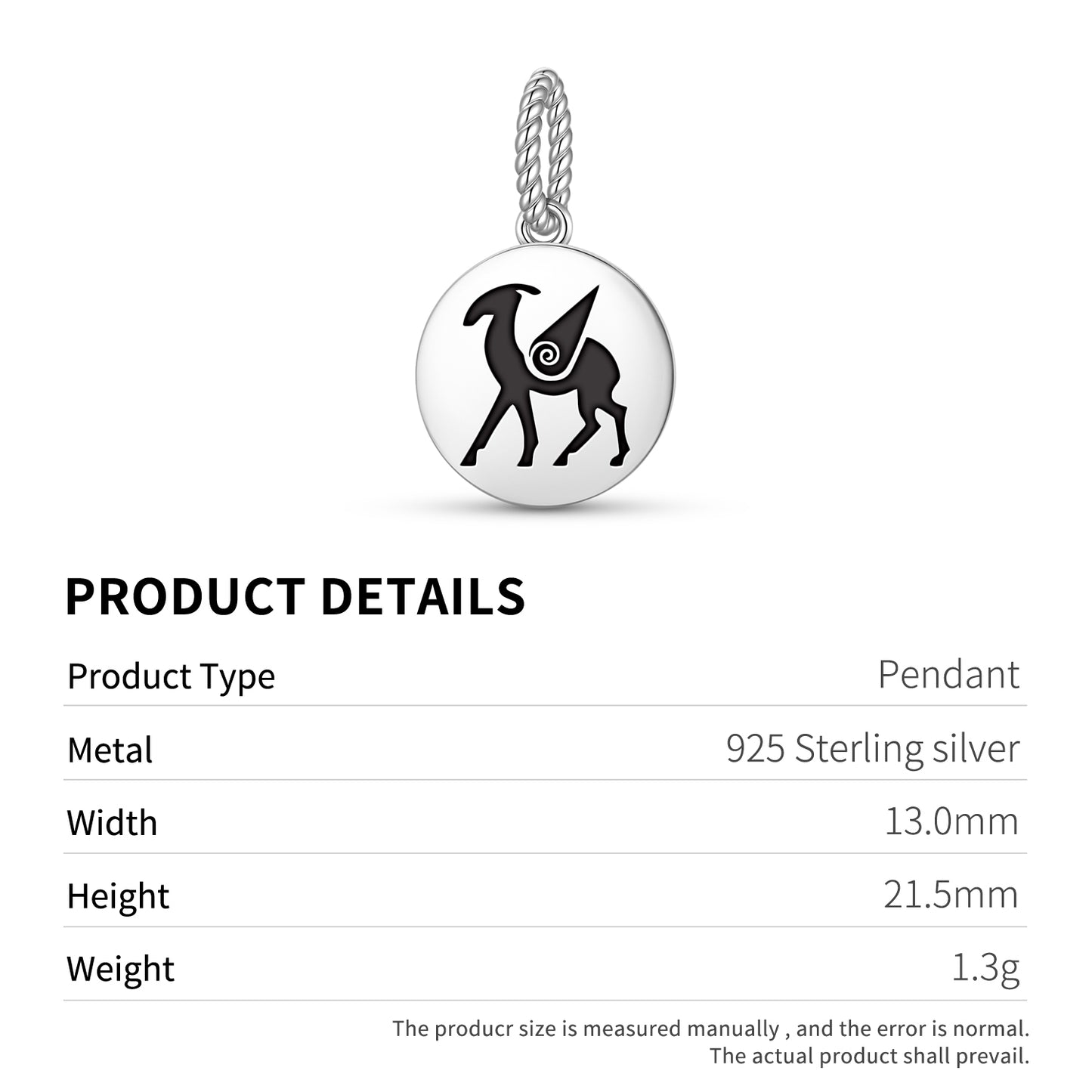 The Stag Celtic Symbols Pendant Dangle Charm