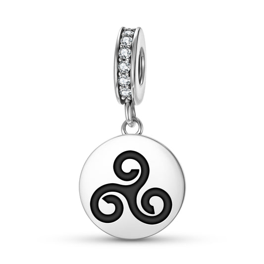 Triskeles – Celtic Love Knot Celtic Symbols Pendant Dangle Charm