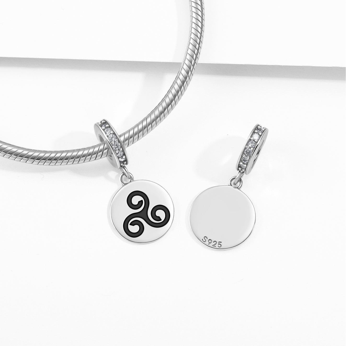 Triskeles – Celtic Love Knot Celtic Symbols Pendant Dangle Charm