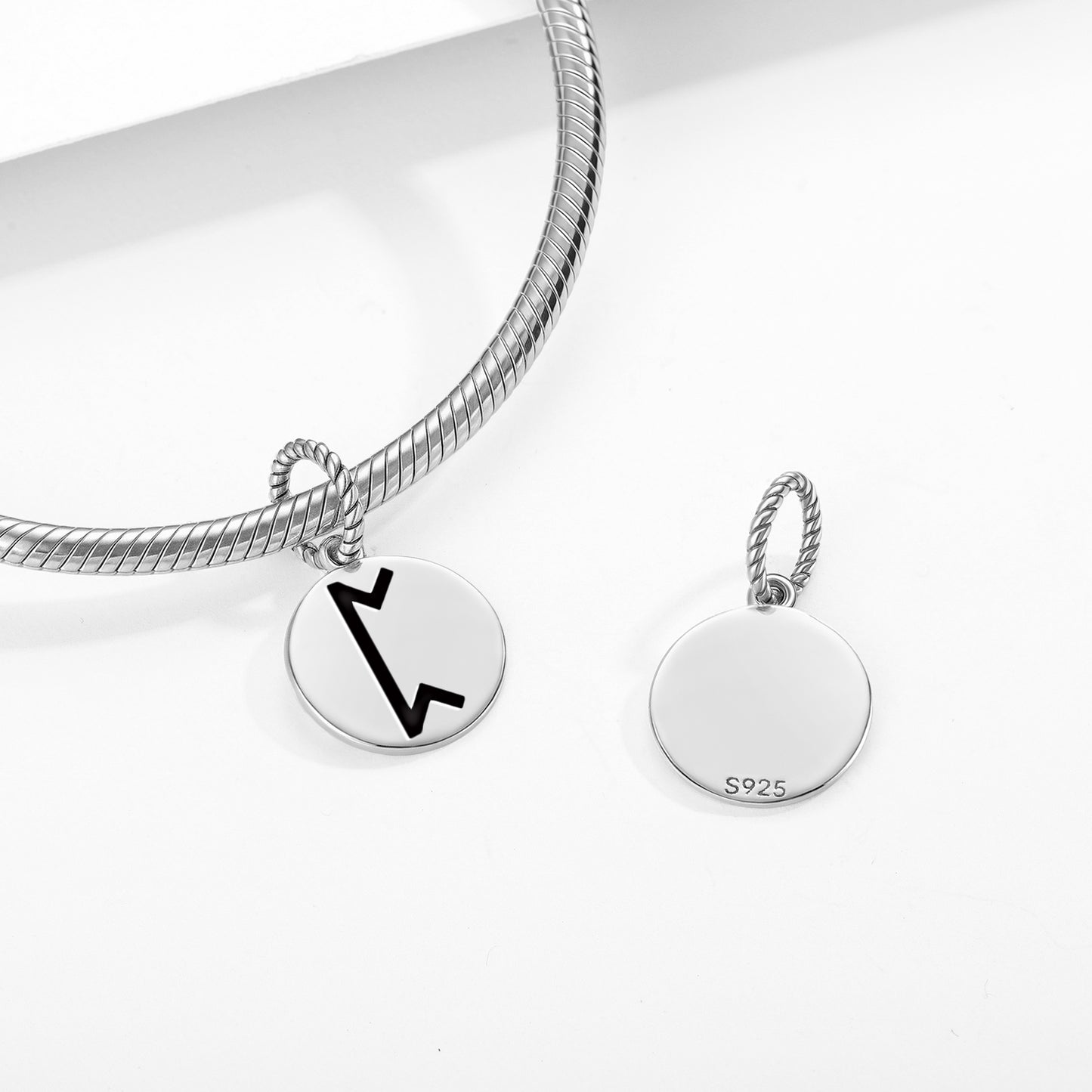 Pertho Norse Runes Symbols Pendant Dangle Charm