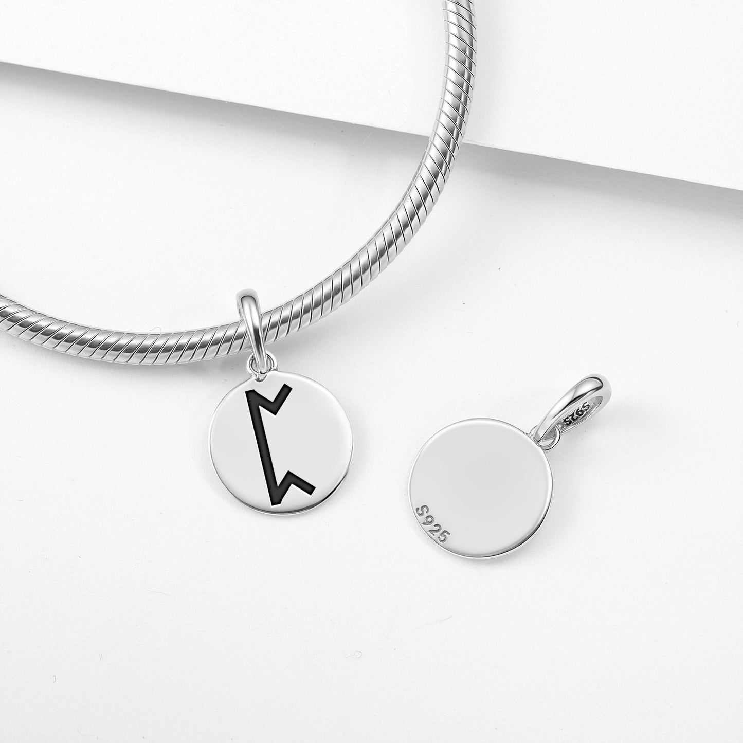 Pertho Norse Runes Symbols Pendant Dangle Charm