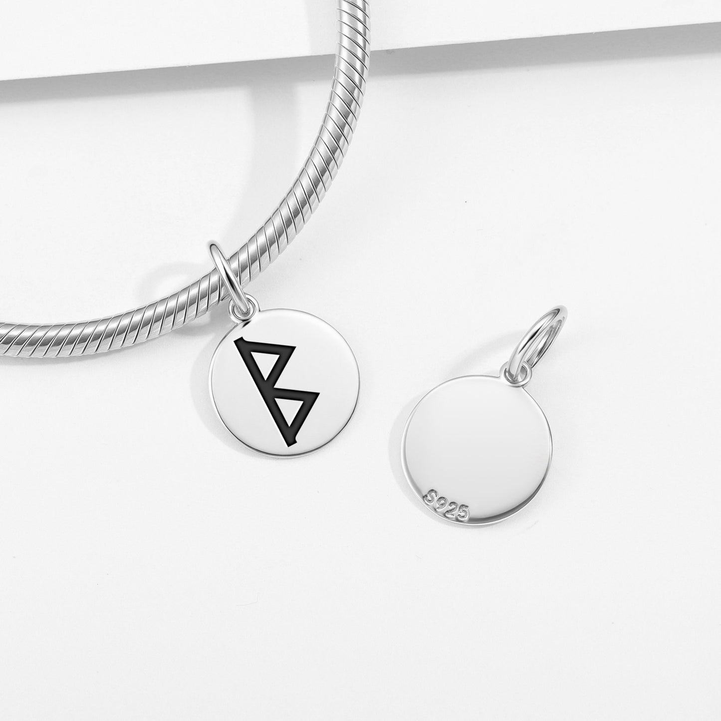 Berkanan Norse Runes Symbols Pendant Dangle Charm