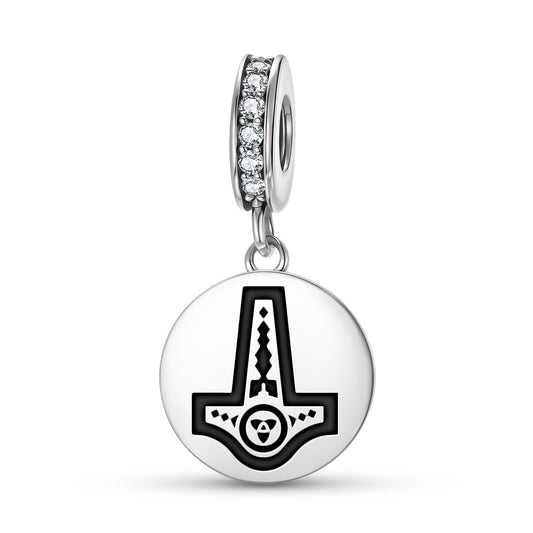 Mjolnir Norse Symbols Pendant Dangle Charm