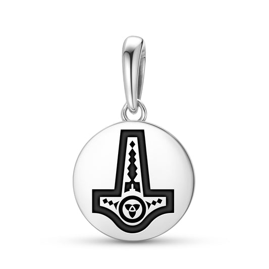 Mjolnir Norse Symbols Pendant Dangle Charm