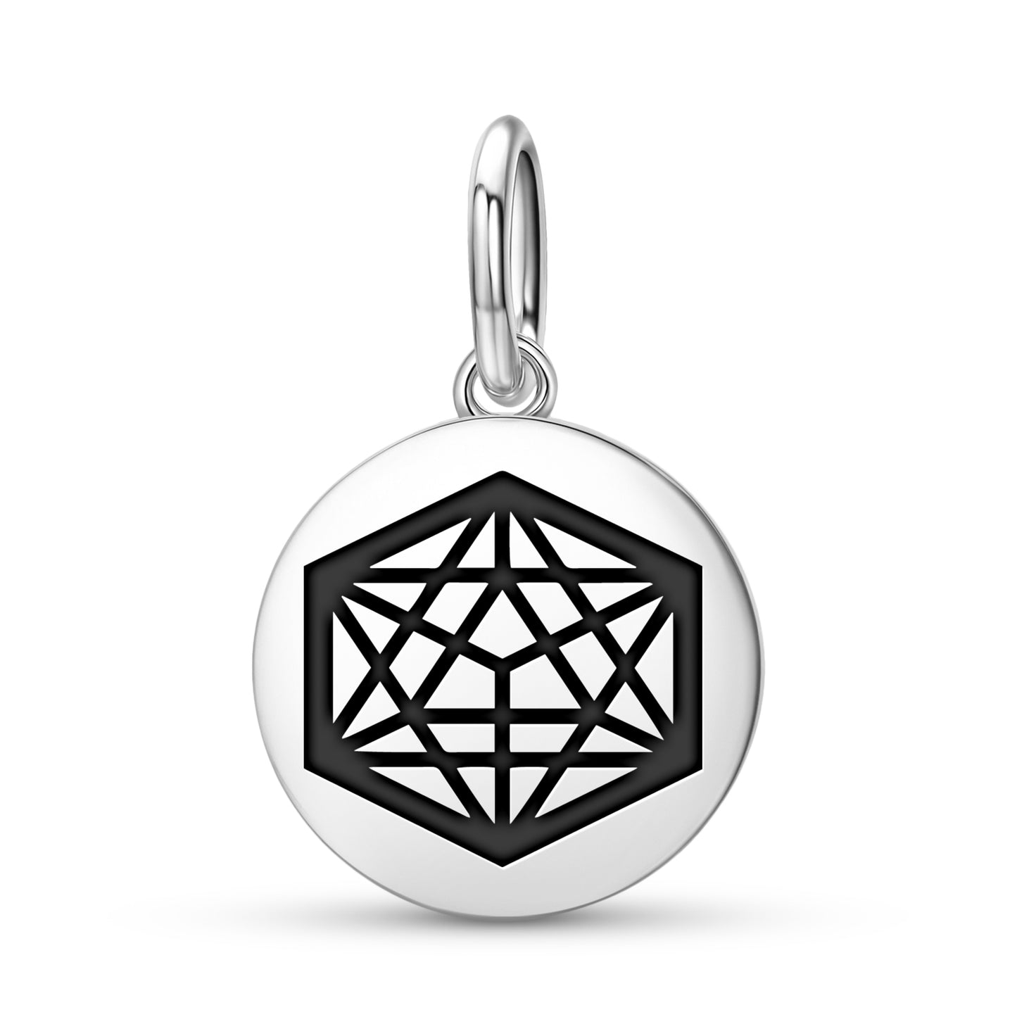 Icosahedron Sacred Geometry Symbols Pendant Dangle Charm