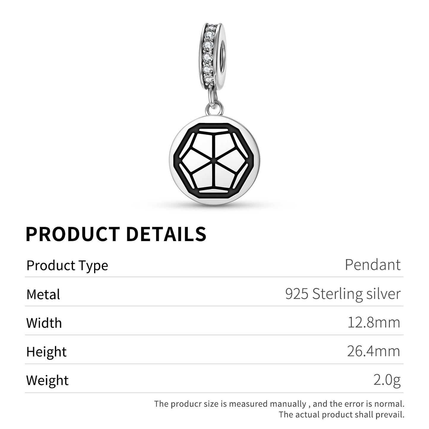 Dodecahedron Sacred Geometry Symbols Pendant Dangle Charm