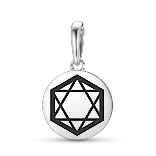 Octahedron Sacred Geometry Symbols Pendant Dangle Charm