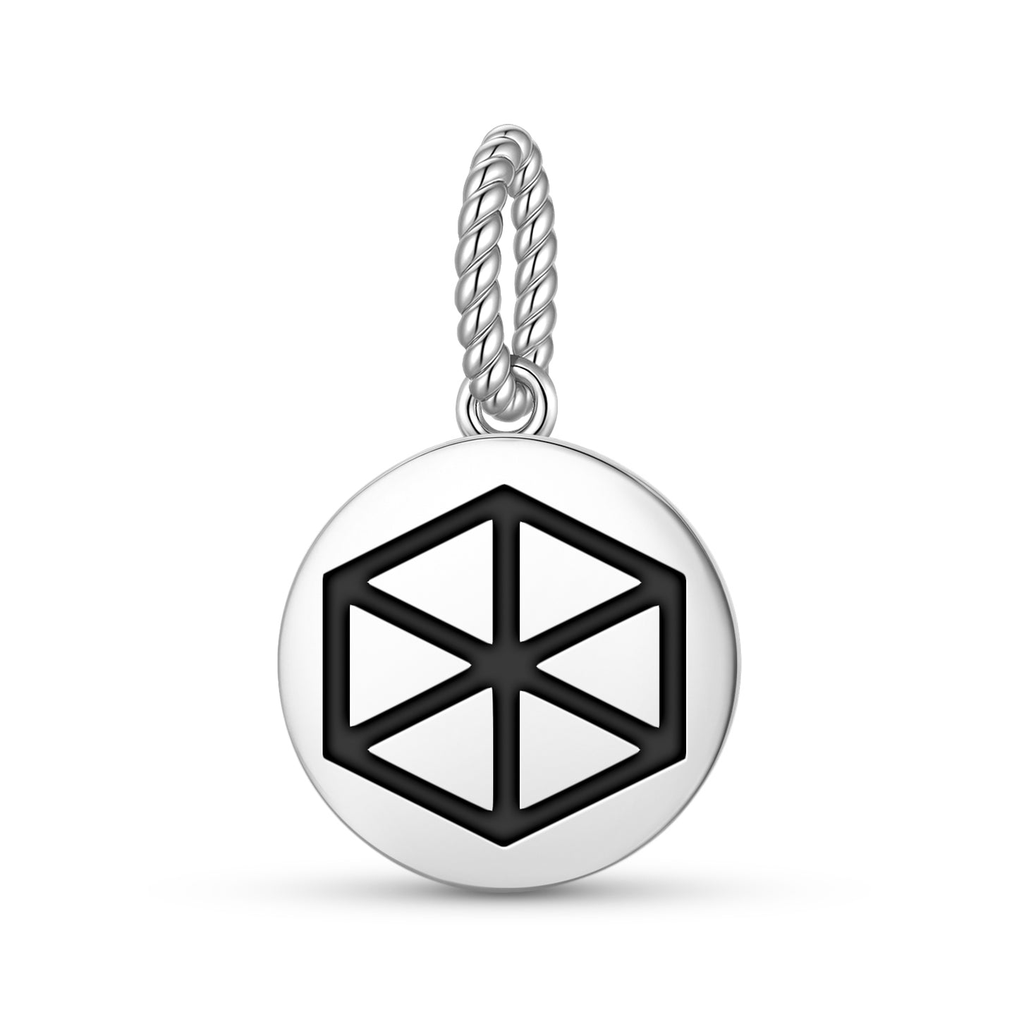 Cube Sacred Geometry Symbols Pendant Dangle Charm