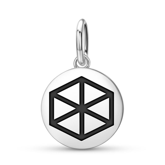 Cube Sacred Geometry Symbols Pendant Dangle Charm
