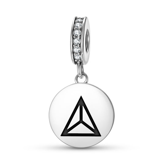 Tetrahedron Sacred Geometry Symbols Pendant Dangle Charm