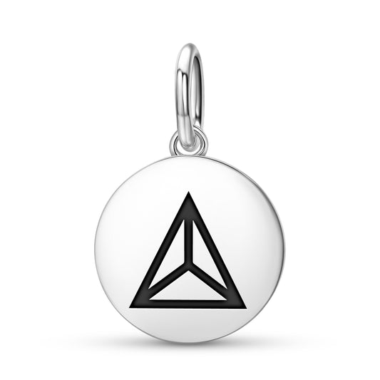 Tetrahedron Sacred Geometry Symbols Pendant Dangle Charm