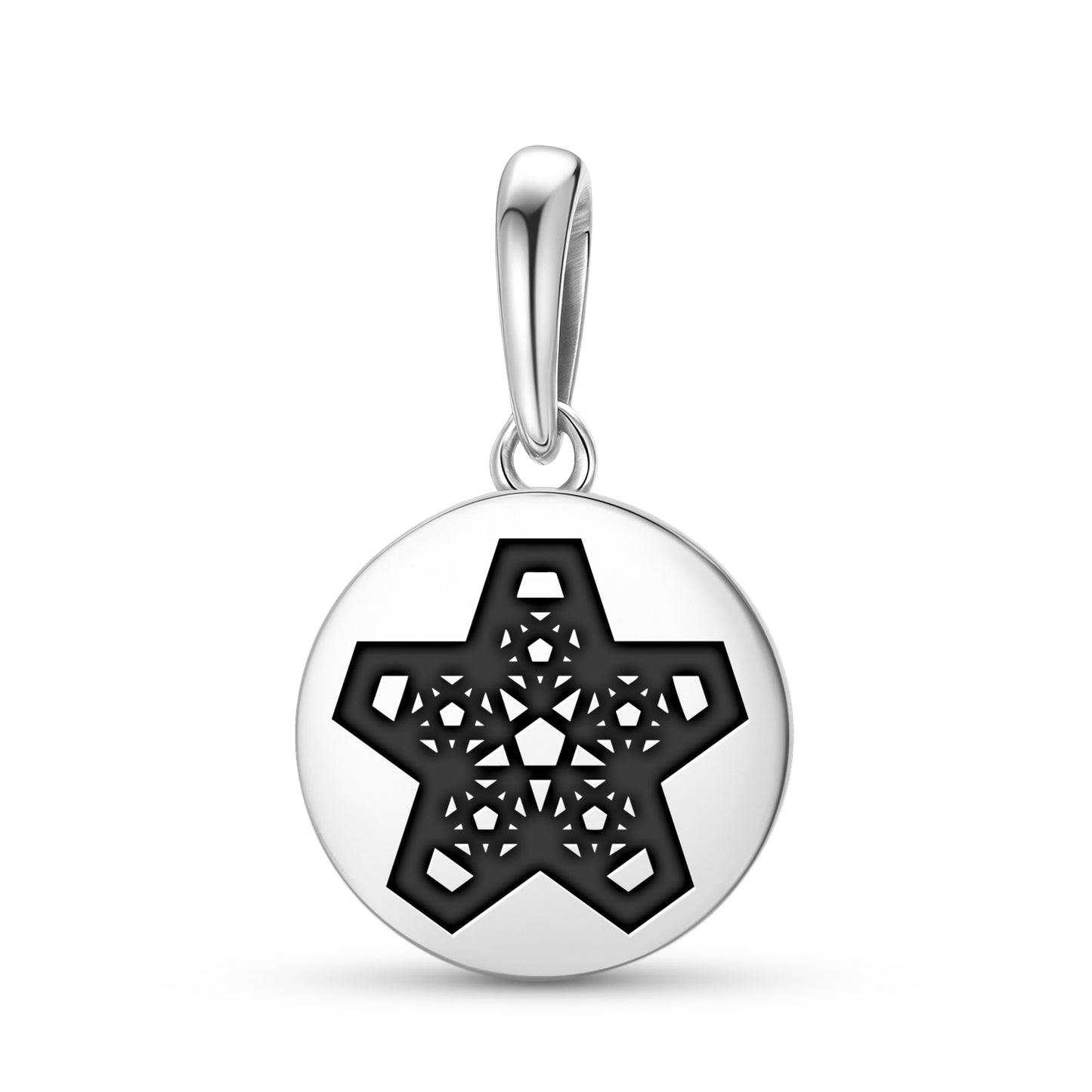5 Pointed Star-Golden Ratio Sacred Geometry Symbols Pendant Dangle Charm