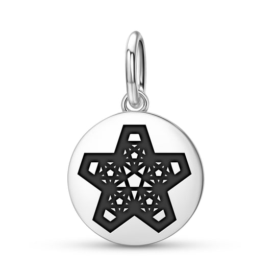 5 Pointed Star-Golden Ratio Sacred Geometry Symbols Pendant Dangle Charm