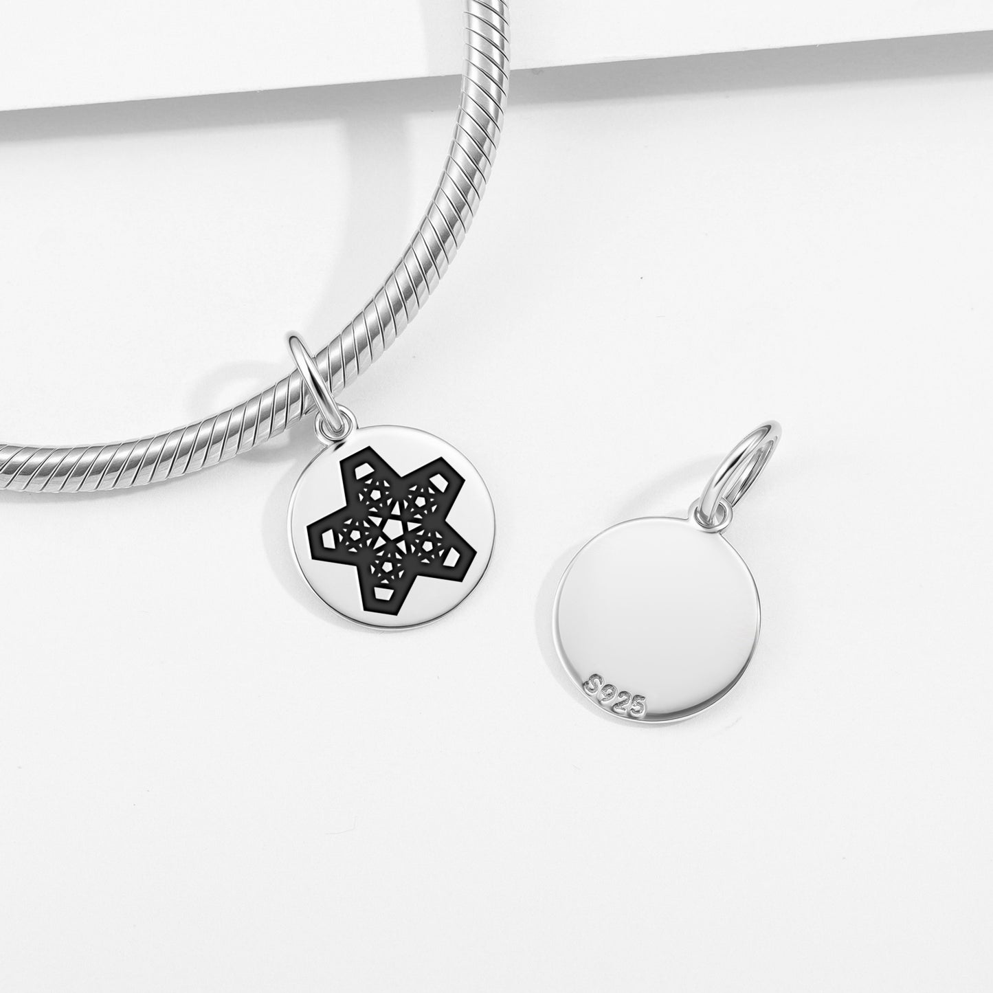 5 Pointed Star-Golden Ratio Sacred Geometry Symbols Pendant Dangle Charm