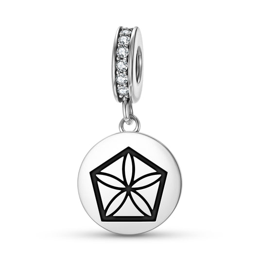 The Moonflower Sacred Geometry Symbols Pendant Dangle Charm
